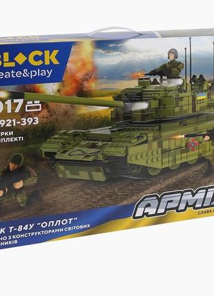 Военный конструктор боевой танк т-84у "оплот" iblock 1017 детали