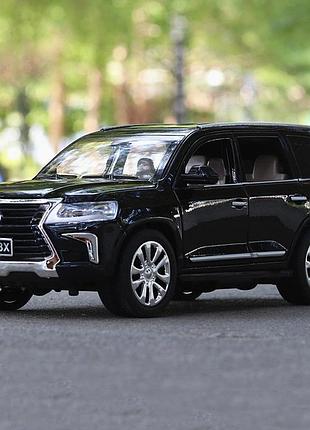 Детская металлическая машинка lexus lx570 коллекционная игрушка 1:24