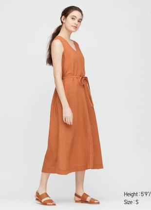 Льняна сукня uniqlo