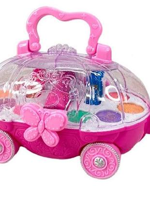Ігровий набір дитячої косметики карета на колесах7 фото