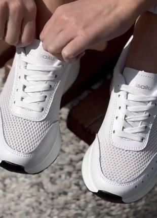 Кросівки шкіра сітка