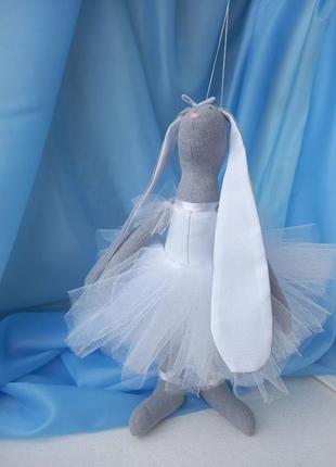 Зайка - балерина. текстильная игрушка. handmade