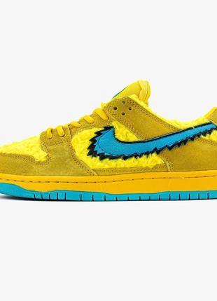 Nike sb dunk low grateful dead x yellow bear мужские кроссовки качество высокое приятные в носке4 фото