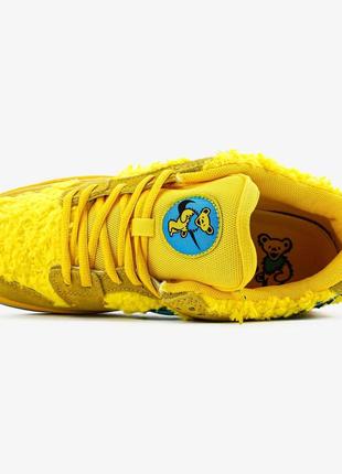 Nike sb dunk low grateful dead x yellow bear мужские кроссовки качество высокое приятные в носке2 фото