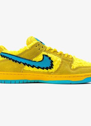 Nike sb dunk low grateful dead x yellow bear мужские кроссовки качество высокое приятные в носке7 фото