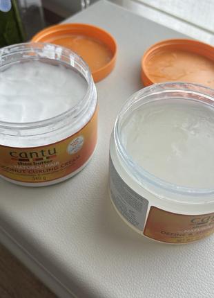 Набор cantu крем для формирования кучеров кастард shine custard coconut curling cream кудрявый метод2 фото