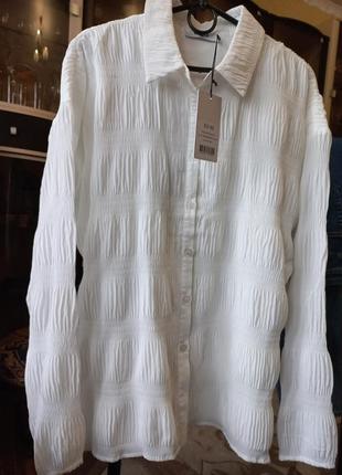 Очень красивая новая белья блуза-рубашка от бренда na-kd2 фото