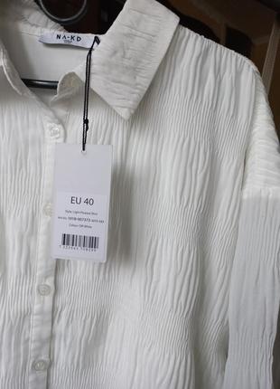 Очень красивая новая белья блуза-рубашка от бренда na-kd5 фото