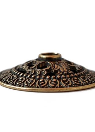 Подсвечник для церковной свечи бронзовый, красивый интерьерный подсвечник для дома для 1 с...