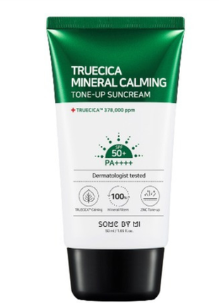 Солнцезащитный крем some by mi truecica mineral calming tone-up sun cream spf50+ pa++++ 50 ml1 фото