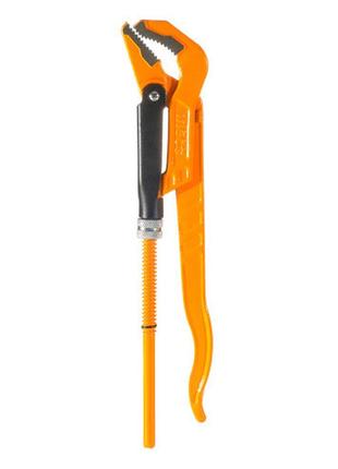 Ключ трубный 45° ingco 1-1/2" мах 55 мм конструкция из углеродистой стали. dm-11