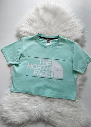 Футболка the north face, укорочена футболка the north face, кроп топ the north face
