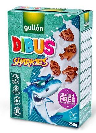 Печиво gullon, без глютену, dibus sharkies , 250г