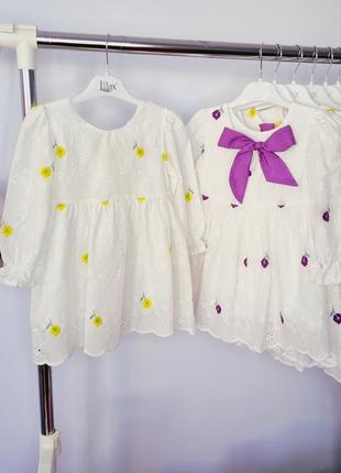 Платье для девочки с вышивкой