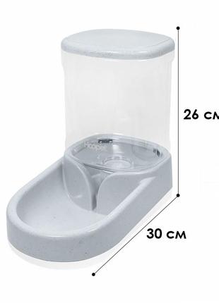 Годівниця автоматична для котів та собак hoopet 18g0120g gray dm-115 фото