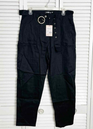 Хлопковые брюки карго missguided uk 16 48-505 фото
