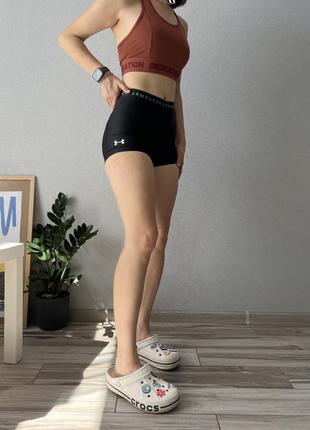 Шорты женские для спорта under armour спортивные велосипедки черные