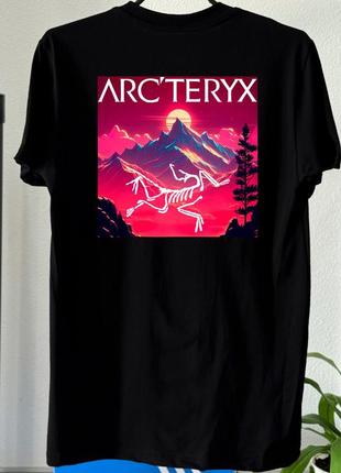 Футболка arcteryx neon mountains