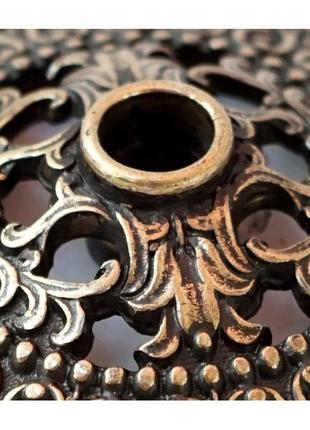 Подсвечник из бронзы для церковной свечи бронзовый подсвечник