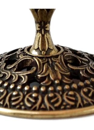 Подсвечник из бронзы для церковной свечи бронзовый подсвечник металлический подсвечник