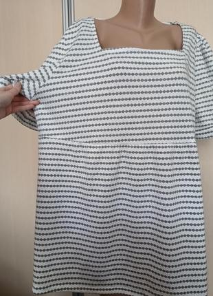 Біло - сіра сукня/туніка3 фото