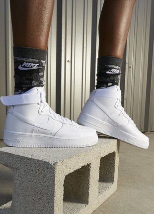 Nike air force 1 high white кроссовки оригинал10 фото