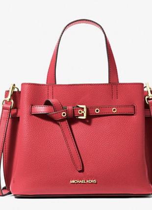Шкіряна сумка michael kors emilia small satchel