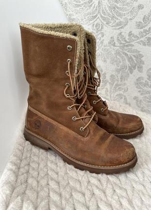 Сапоги высокие универсальные коричневые timeberlend 39