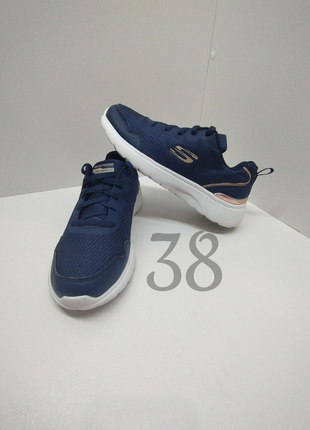 Сині жіночі кросівки для бігу skechers