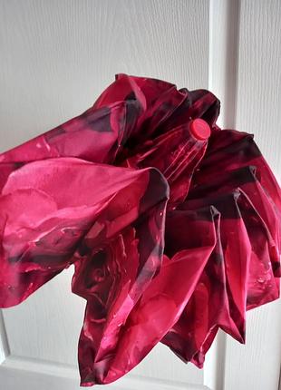 Зонт женский авитомат rose red ( красные розы) fulton