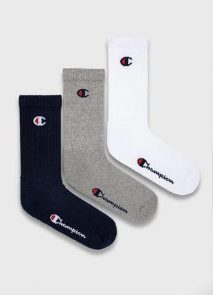 Носки спортивные champion 3 pack socks