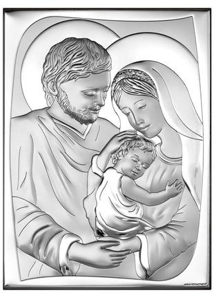 Ікона срібна beltrami свята родина (9x13 см.) (6545/2x)