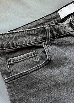 Серые джинсовые шорты asos design slim w36 91 см новые
