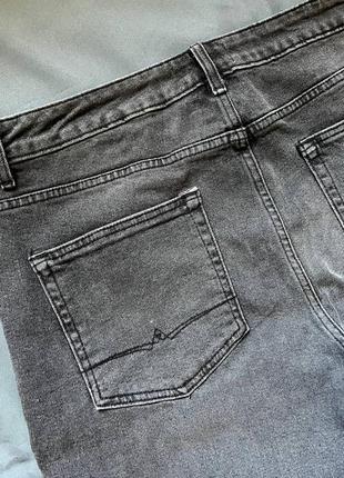 Серые джинсовые шорты asos design slim w36 91 см новые