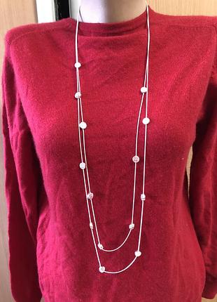 Длинное двухниточное колье