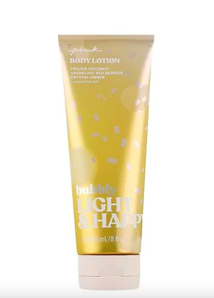 Парфумований лосьйон для тіла victoria's secret pink bubbly light & happy body lotion
