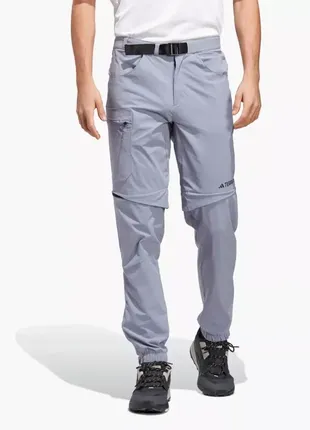 Спортивные штаны adidas terrex utilitas hiking zip-off bottoms фиолетовый hn2897 размер xs