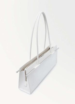 Новая кожаная брендовая сумка cos структурированная держит форму3 фото