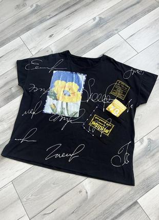 Футболка чорна (46-48) l-xl