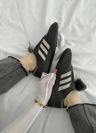 Жіночі кросівки adidas samba x wales bonner brown адідас самба коричневого кольору