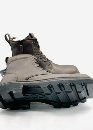 Водонепроницаемые кожаные утепленные осенние весенние зимние мужские ботинки берцы...