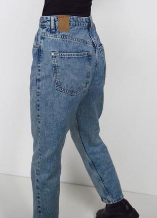 Синие плотные джинсы sinsay mom fit💣4 фото