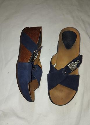 Шлепанцы замшевые на танкетке 37 размер