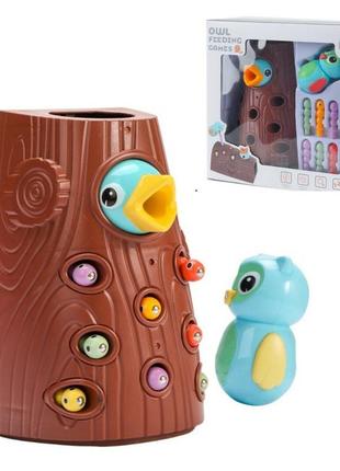 Магнітні черв'ячки "нагодуй пташеня"