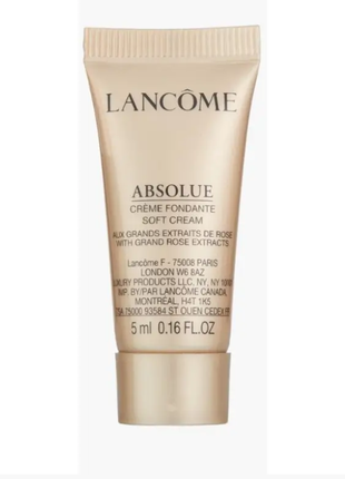 Нежный крем для восстановления кожи лица lancome absolue soft cream 5 мл