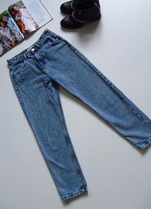 Синие плотные джинсы sinsay mom fit💣5 фото
