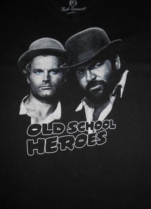 Футболка bud spencer old school heroes/бад спенсер/мерч2 фото