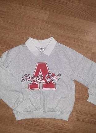 Свитшот 134-140 pepco оверсайз утеплен для девочки