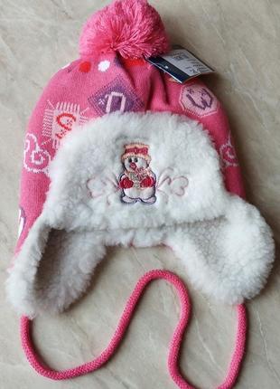 Шапка зимняя для девочки 38-42 размер