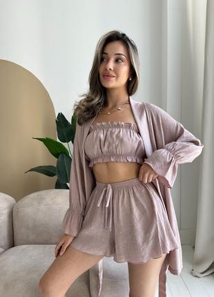 Тройка комплект для дома женский домашний комплект